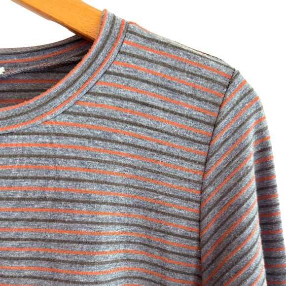 Striped 3/4 Sleeve Tunic Dress - Picture 2 of 5